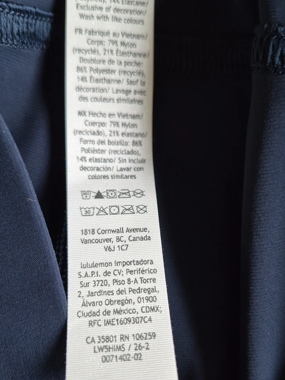 Lululemon Adapted State High Rise Jogger Navy Blue Size 14 NWT